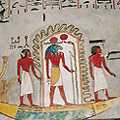 Quelle: Elke Bassler. Detail aus Jenseitsliteratur (Pfortenbuch) in KV 16 (Ramses I.)