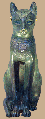 Bronze-Statuette der Göttin Bastet